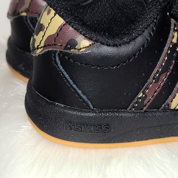 K-Swiss Black and Green Camo Low Top Sneakers US Size 5 Baby Toddler EUC - Picture 13 of 16